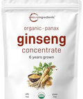 Micro Ingredients Maximum Strength Organic Korean Ginseng Root 200 1 Powder 4 Ounce Red Panax Ginseng Powder Active Ginsenosides Vegan Friendly