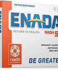 Enada 5Mg Nadh Supplement (Reduced Nad) More Efficient Than Nmn Natural Energy Supplement That Support Immunity Dna Repair Antioxidant Serves As Energy And Memory Booster 60 Tablets