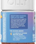 Olly Kids Melatonin Sleep Gummy Supplement Supports Sleep Quality Magnesium LTheanine Lemon Balm Cloudberry Peach Flavored 25 Day Supply 50 Count