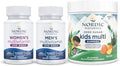 Nordic Naturals Multivitamins Family Bundle Women'S Multivitamin One Daily Men'S Multivitamin One Daily And Zero Sugar Kids Multivitamin Gummies