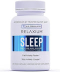 Relaxium Sleep Aid 14Day Supply Nonhabit Forming Dietary Supplement For Better Sleep Drug Stress Relief With Magnesium Melatonin Gaba Chamomile Made In Usa (28 Vegan Capsules)
