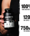 Jacked Factory Creatine Hcl Capsules Con Cret Creatine Pills 750Mg Lean Muscle Growth & Recovery Boost Strength & Endurance No Bloating Or Cramps 120 Capsules