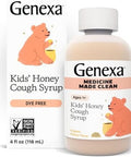 Genexa Kids' Organic Honey Cough Syrup Dye 0% Artificial Additives Children'S Cough Remedy For Kids 211 Soothing Natural Honey Flavor Gluten & Nongmo 4 Fl Oz