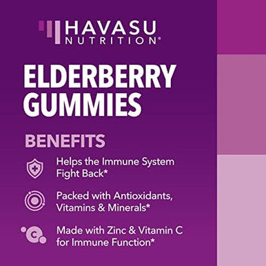 Havasu Nutrition Elderberry Gummies + Mullein Leaf Capsules Immune Support Bundle