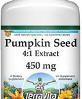 Terravita Extra Strength Pumpkin Seed 4:1 Extract - 450 Mg (100 Capsules, Zin: 511230) - 3 Pack