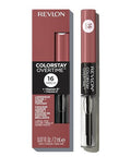 Revlon Liquid Lipstick With Clear Lip Gloss Colorstay Overtime Lipcolor Dual Ended With Vitamin E 340 Eternally Tan 0.07 Fl Oz