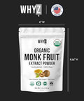 Organic Monk Fruit Extract, 5 oz, Pure Monk Fruit Sweetener Organic No Erythritol and Zero Calorie, Sugar Substitute, Powdered Monkfruit Sweetener Keto and Paleo Diet Friendly, 458 Servings