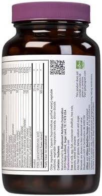 Bluebonnet Nutrition Multi One (Iron ) Vegetable Capsules Complete Full Spectrum Multiple B Vitamins General Health Gluten & Milk Kosher 3 Month Supply White 90 Count