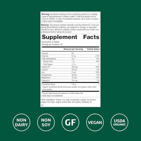 Standard Process EZ Mg Central Nervous System Health Supplement Contains Magnesium Iron and Vitamin K1 Aids Sleep Pathways GlutenFree NonDairy and NonSoy 180 Tablets (30 Servings)