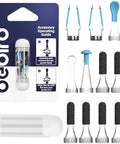 Bebird Official Original Accessory Only For Earsight Plus Or R1 Ultra 14 Pcs Tip For Wet/Dry Wax Cleaning Ear Spoons Accessories Set ( Spiral Structure)