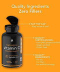 Vitamin C 1000mg 240 VeggieCapsules NonGMO Project Verified Vitamin C Supplement for Immune Support Antioxidant Protection