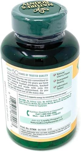 Nature'S Bounty Vitamin B-12 2500 Mcg 300 Quick Dissolve Tablets
