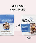 Purely Elizabeth, Blueberry Walnut, Superfood Oatmeal Pouch 8oz (8oz Bag), Collagen, Gluten-Free, Organic Oats (Pack of 2)
