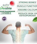 Lifeable Calcium Magnesium And Vitamin D Gummies Great Tasting Calcium Magnesium Supplement For Bone Health Calcium Gummies For Adults 90 Gummies