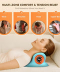 Harrflow Neck Massager 2026 New Upgrade 3 In 1 Portable Massager With Heat &Comfortable Stretching ' adjustable Intensity For Neck & Shoulder Relaxation At Home Office Travel