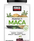 Force Factor Total Beets Nitric Oxide Powder And Perfect Maca Root Chews Energy Mood And Balance Supplement Bundle