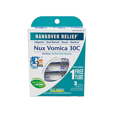 Boiron Nux Vomica 30C Pellets 80Count Tubes (6 Tubes Per Order)