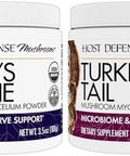 Host Defense Bundle With Lion'S Mane Powder 3.5 Oz & Turkey Tail Mushroom Powder 3.5 Oz Support Brain Health Memory & Focus Support Digestive & Immune Health