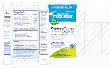 Boiron Stresscalm On The Go For Relief Of Stress Anxiousness Nervousness Irritability And Fatigue 80 Count Per Tube 4 Tubes With Peak10 Health Pen