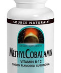 Source s Methylcobalamin 1mg Vitamin B-12 Cherry Flavored - 120 Lozenges (Pack of 2)