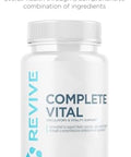Revive Md Supplements & Support Complete Vital (120 Vegetarian Capsules) - Nac & Coq10 Supplement Supports Health & Antioxidant Activity