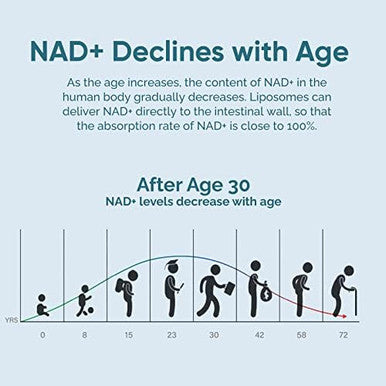 Liposomal Nad Supplement, Highest Nad+ Potency For Anti-Aging, Energy, Focus - 4 Pack