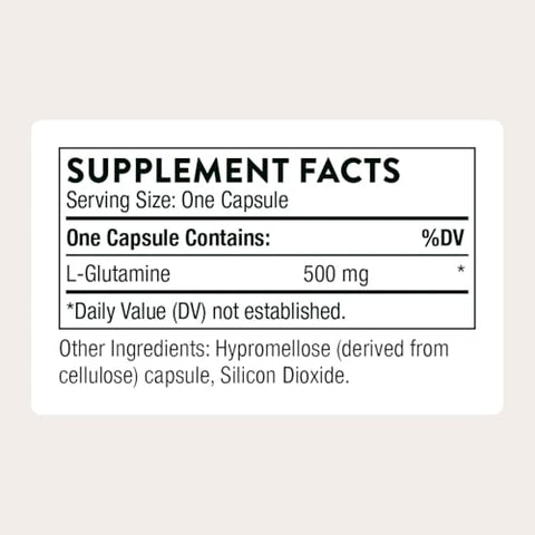 Thorne - L-Glutamine - Amino Acid Supplement For Immune System & Gi Health - Promotes Post-Exercise Muscle Cell Repair - Third-Party Certified - Gluten Dairy & Soy-Free 90 Capsules
