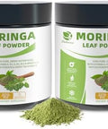 Lukaree Moringa Powder & Matcha Powder Multigreen Superfoods With Green Tea Resveratrol Energy And Digestive Support Rich In Antioxidants And Vitamin A D3 E B6 B12 Calcium Nongmo Vegan 8 Oz