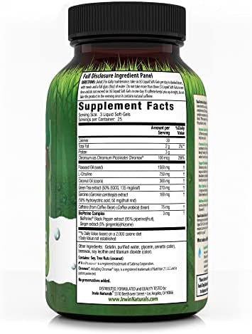 Irwin Naturals Dualaction Fat Burner Red 75 Liquid Softgels Powerful Thermogenic With Nitric Oxide Booster 25 Total Servings