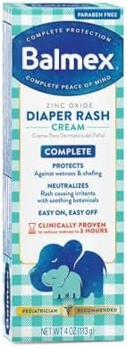 Balmex Diaper Rash Cream With Aloe & Vitamin E 4 Oz