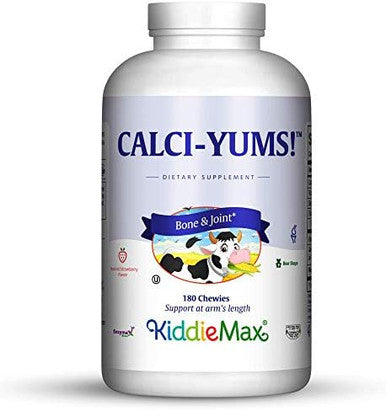 Maxi Health Kiddiemax Calcium Calciyum Flavored Animal Shaped Chewies Kosher (180 Count)