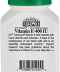 21St Century Vitamin E 400Iu 110 Softgels