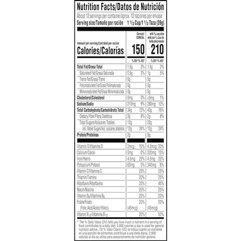 Kellogg's Raisin Bran Crunch Cold Breakfast Cereal Cup, Fiber Cereal, Heart Healthy, Original, 2.8 Ounce