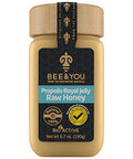Bee And You Royal Jelly Raw Honey Propolis Extract 100% Natural Superfood Ultra Pure Immune Support Supplement Antioxidants Keto Paleo Gluten 6.7 Oz