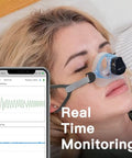 Emay Sleep Breathing Monitor For Airflow Tracking | Record Breathing Continuously On The App | Monitor Sleep Quality And Respiratory Events | Generate Professional Sleep Report With Data Analysis