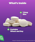 Natrol High Absorption Zinc 7.5 Mg Per Serving, Dietary Supplement For Immune Health, Chewable Tablets For Adults, 60 Zinc Tablets, 60 Day Supply
