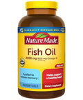 Nature Made Fish Oil Omega 3 Supplements 2000Mg Per Serving Softgels Omega 3 Fish Oil For Healthy Heart Support 250 Softgels 125 Day Supply