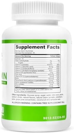 Barislim Bariatric Chewable Multivitamin Gummies - Specially Formulated Gummy Vitamin For Patients After Weight Loss Surgery - Easy To Digest & Great Tasting Fruit Flavors 2 Pack (180 Fruit Chews)
