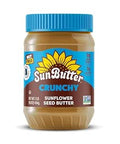SunButter Crunch Sunflower Seed Butter 16 oz NutFree Spread with 7g PlantBased Protein Roasted Rich & Savory Flavor Smooth Texture Vegan Kosher & NonGMO