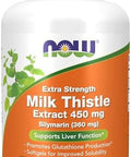 Now Foods Supplements, Silymarin Milk Thistle Extract, Extra Strength 450 Mg, 120 Softgels
