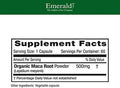 Emerald Labs Peruvian Maca Root - Organic Maca Root Supplement - Supports Hormonal Balance & Natural Energy - Vegan & Gluten- - 60 Vegetable Capsules (30-Day Supply)