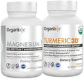 Organixx Magnesium Glycinate and Turmeric Curcumin Bundle 60 Caps Each