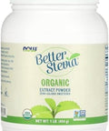 Now Foods Better Stevia Organic Extract Powder 1 Lb (454 G) Powder