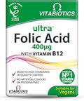 Vitabiotics Ultra Folic Acid 400ug with Vitamin B12. 60 Tablets