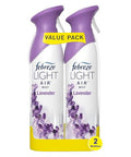 Febreze Air Mist Air Freshener Spray Odor-Fighting Room Spray Air Fresheners For Home And Bathroom And Kitchen Aerosol Can Light Lavender Scent 8.8Oz 6 Count Pack Of 3