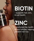 Black Girl Vitamins - Hair, Skin, And Nails Gummies With Biotin (6000 Mcg), Zinc, Gelatin Free, Vitamin A, And Vitamin E - Gluten-Free. Made In The Usa (Strawberry, 60 Count) 30 Day Supply