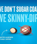 SkinnyDipped Dark Chocolate Peppermint Covered Almonds, Healthy Snack, Plant Protein, Gluten Free, 1.2 Ounce (Pack of 15)