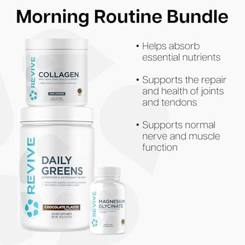 Revive Md Super Greens Collagen Powder & Magnesium Glycinate