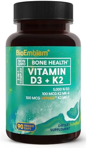 BioEmblem Vitamin D3 K2 Capsules CoQ10