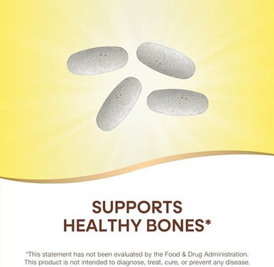 Nature'S Way Alive Calcium Max Absorption, Bone Support, Plant Source Calcium, Vitamin D3 & K2, Magnesium, 120 Tablets (Packaging May Vary)